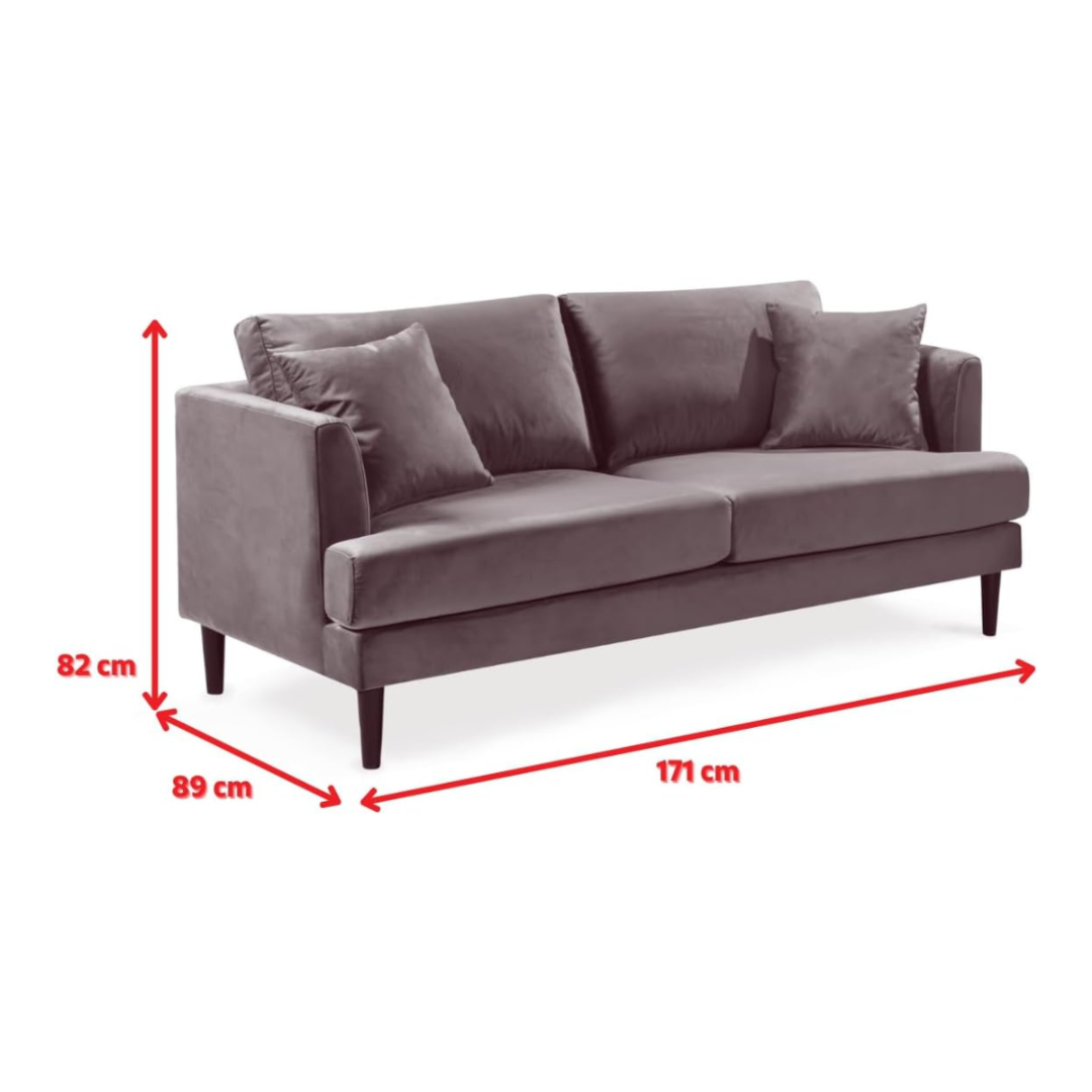 Black Multi Coloured Three Seater Patchwork Sofa, dimensions.