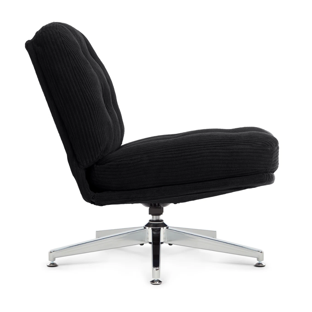 Black Swivel Desk Chairs Without Wheels