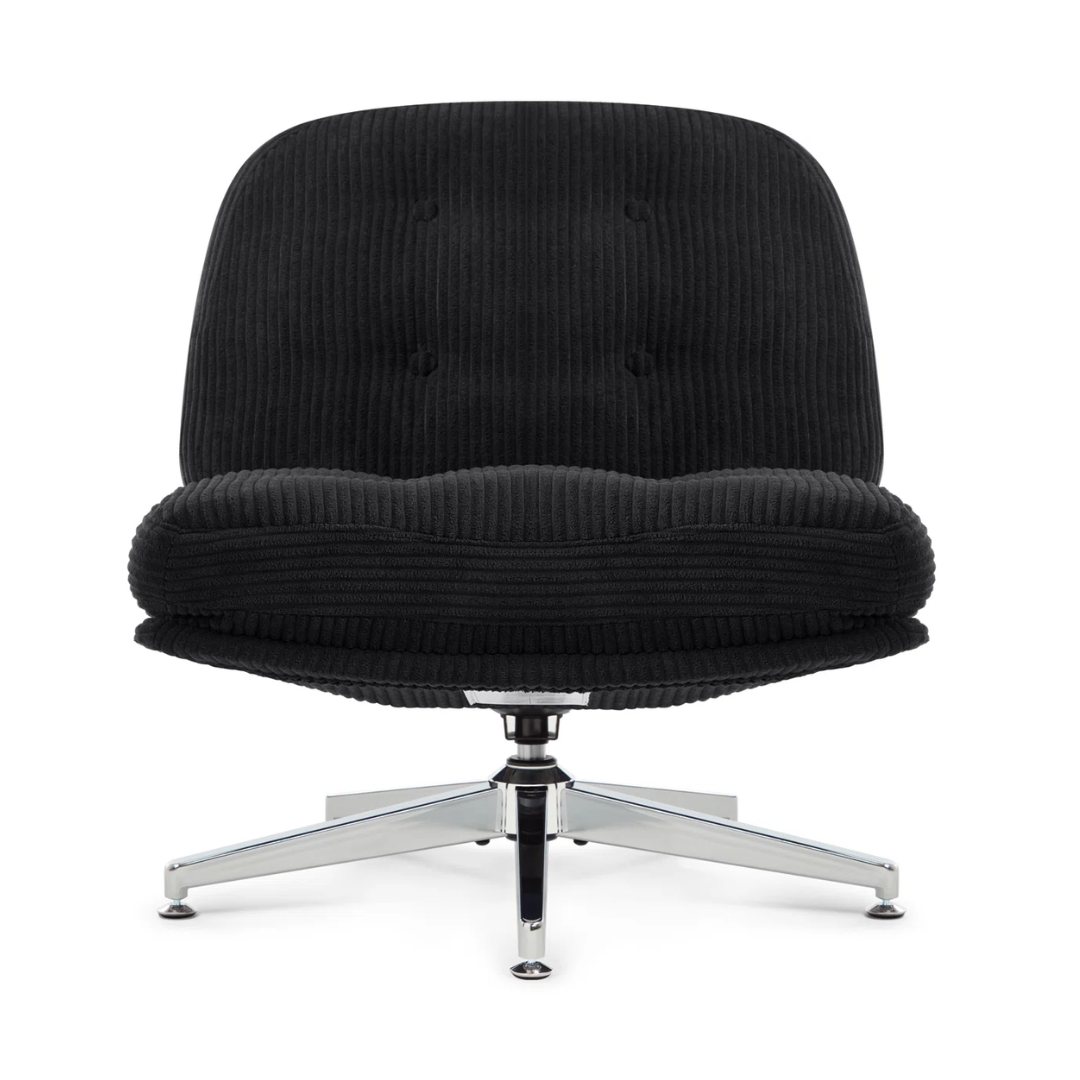 Black Swivel Desk Chairs Without Wheels