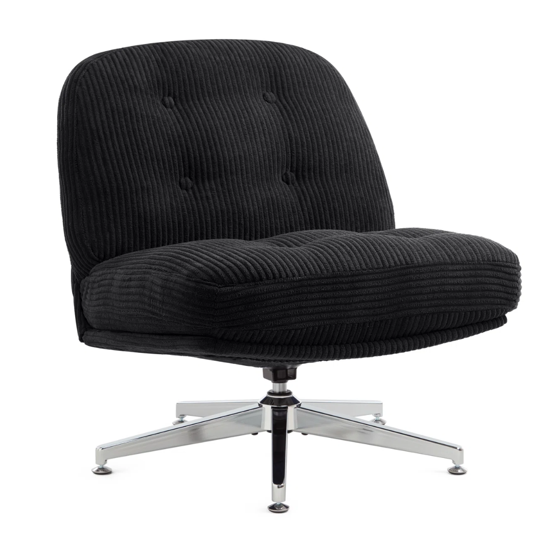 Black Swivel Desk Chairs Without Wheels