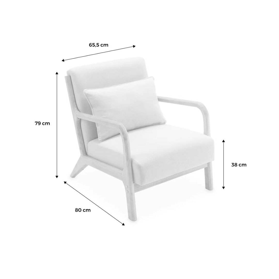 Boucle Modern Mid Century Armchair