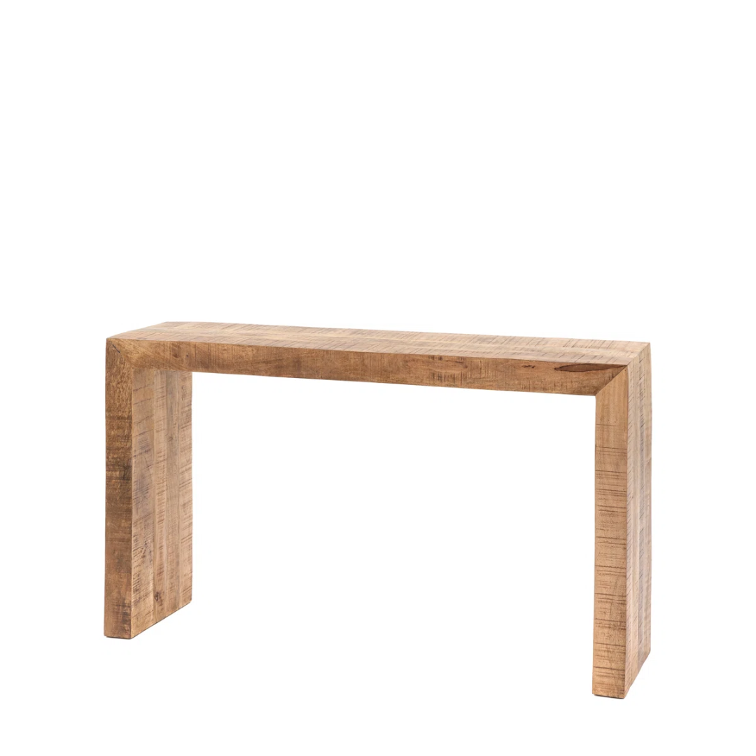 Chunky Wood Rustic Console Table
