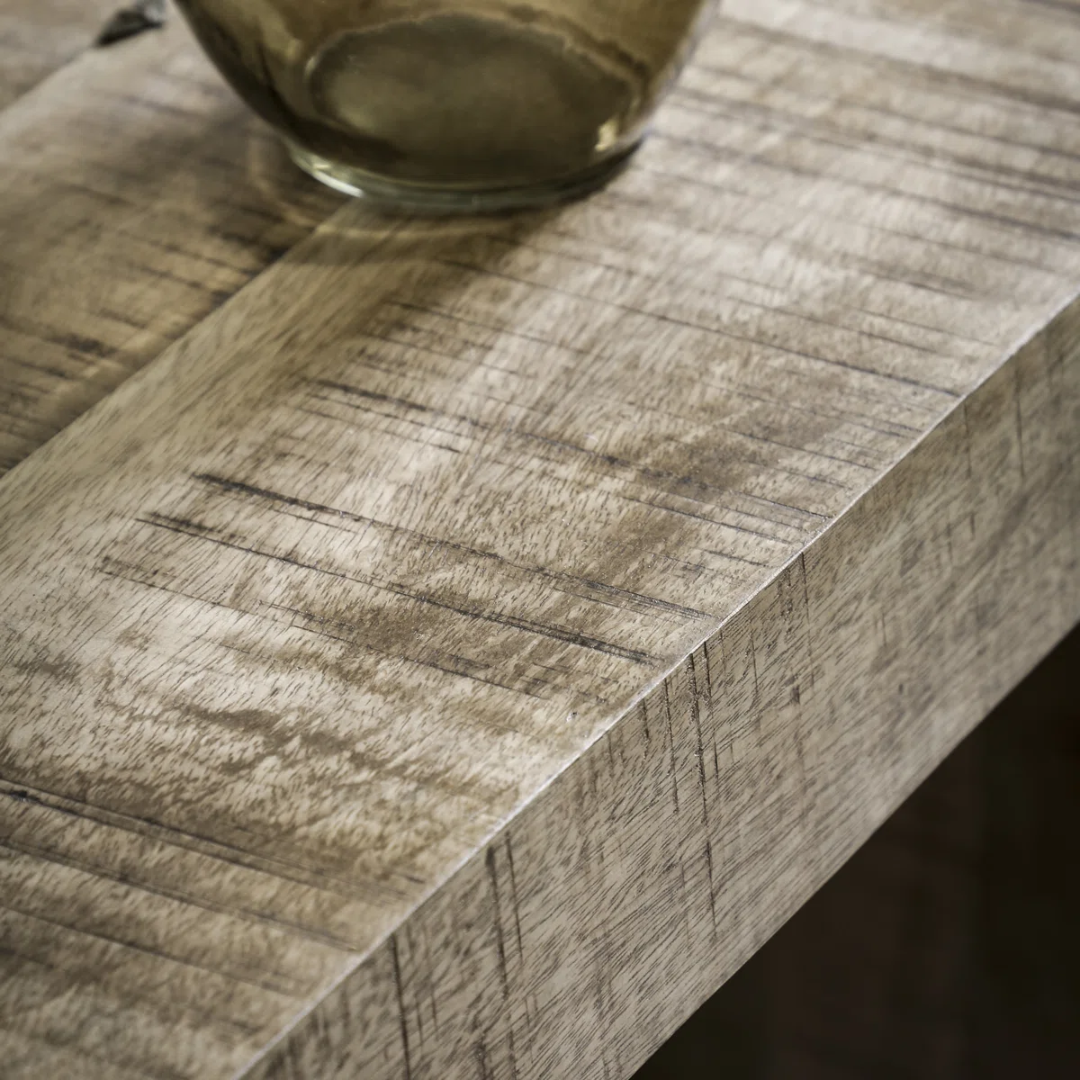 Chunky Wood Rustic Console Table