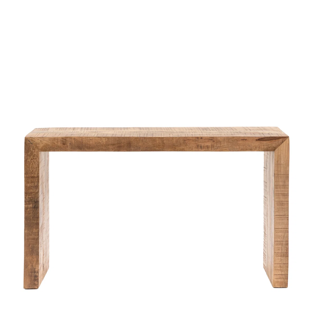 Chunky Wood Rustic Console Table