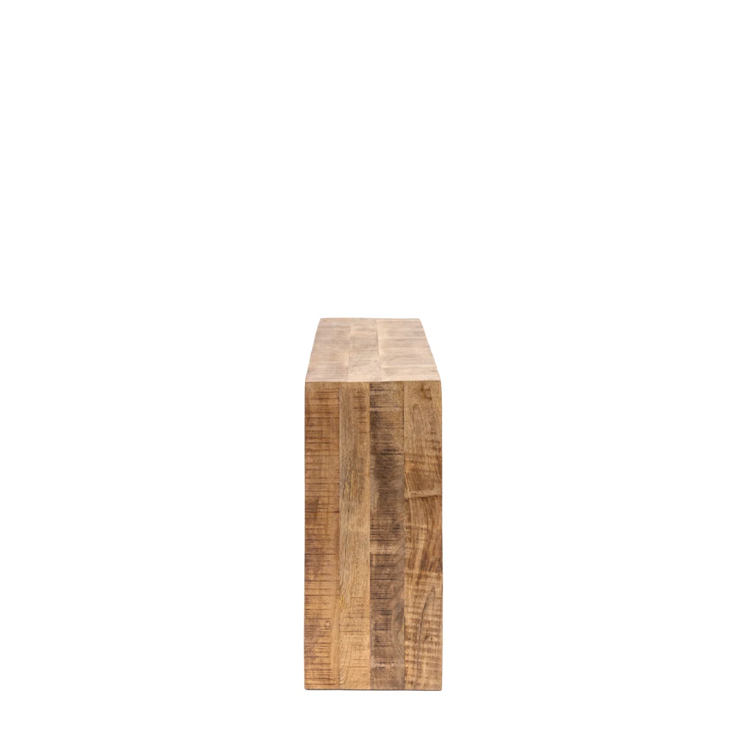Chunky Wood Rustic Console Table