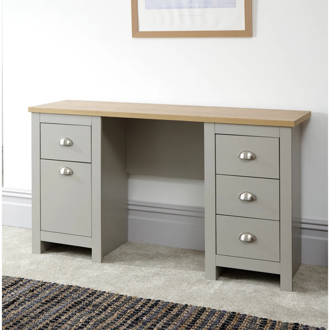 Home Office Modern Desk With Storage, set in a modern home.