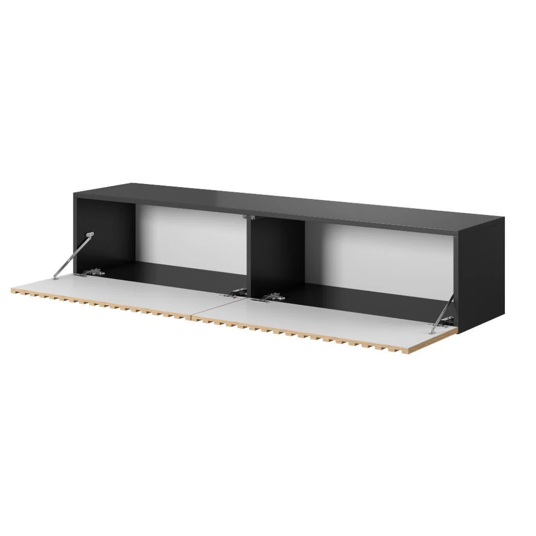 Light Oak Paneling Modern TV Cabinet