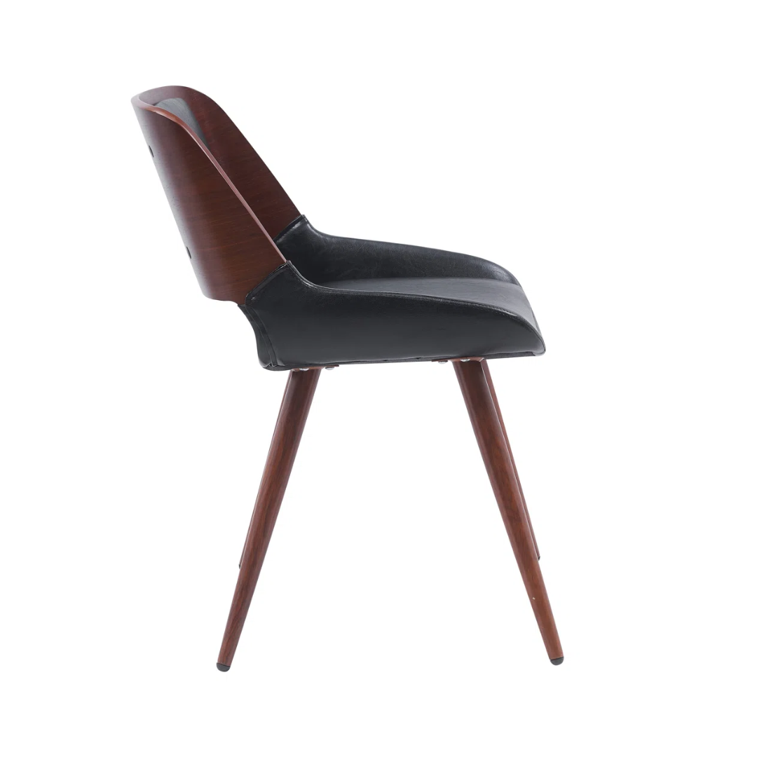 Mid Century Modern Leather Dining Chair