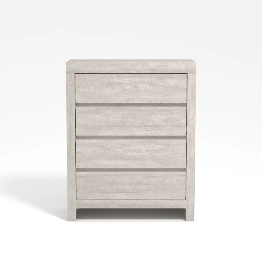 Modern Cube Bedroom Chests Of Drawers, studio background, front view.