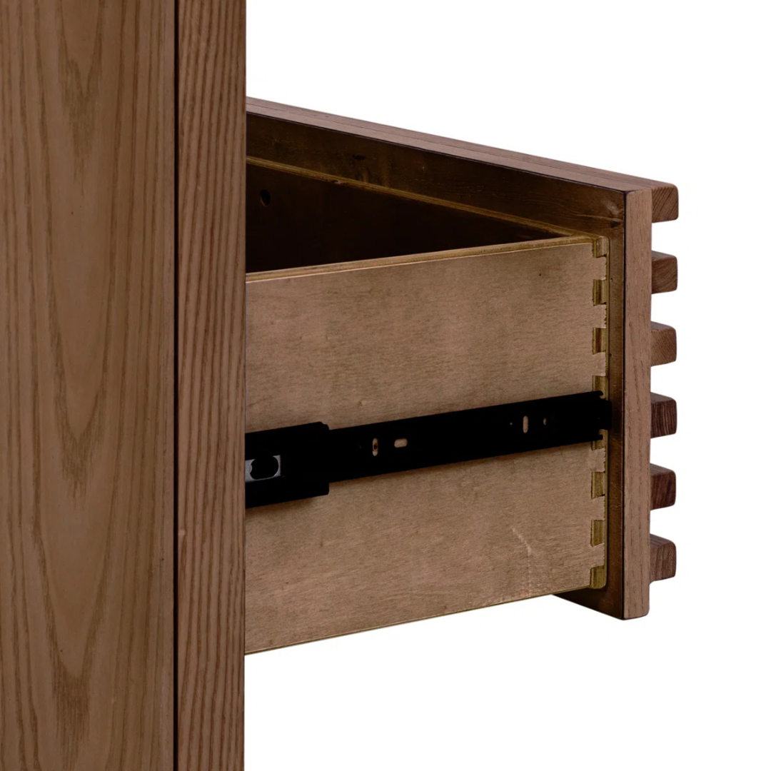 Modern Six Drawer Walnut Chest Of Drawers