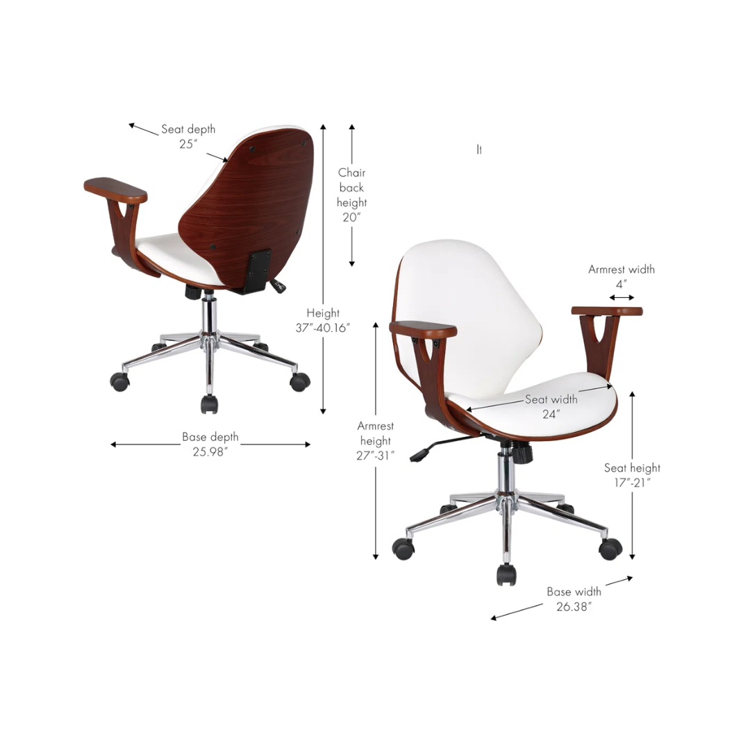 Modern Wood Office Desk Chair
