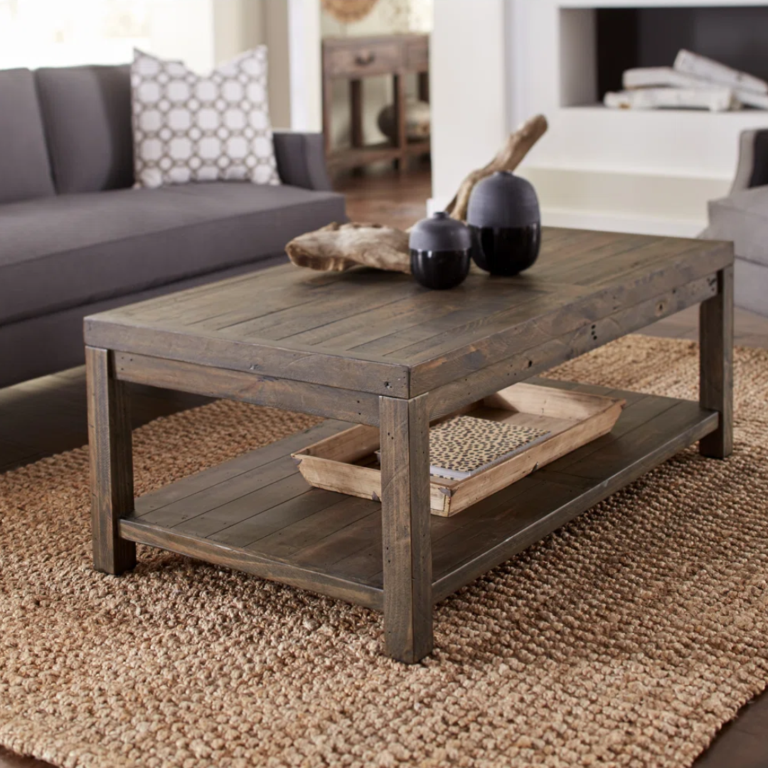 Rectangle Rustic Wood Coffee Table