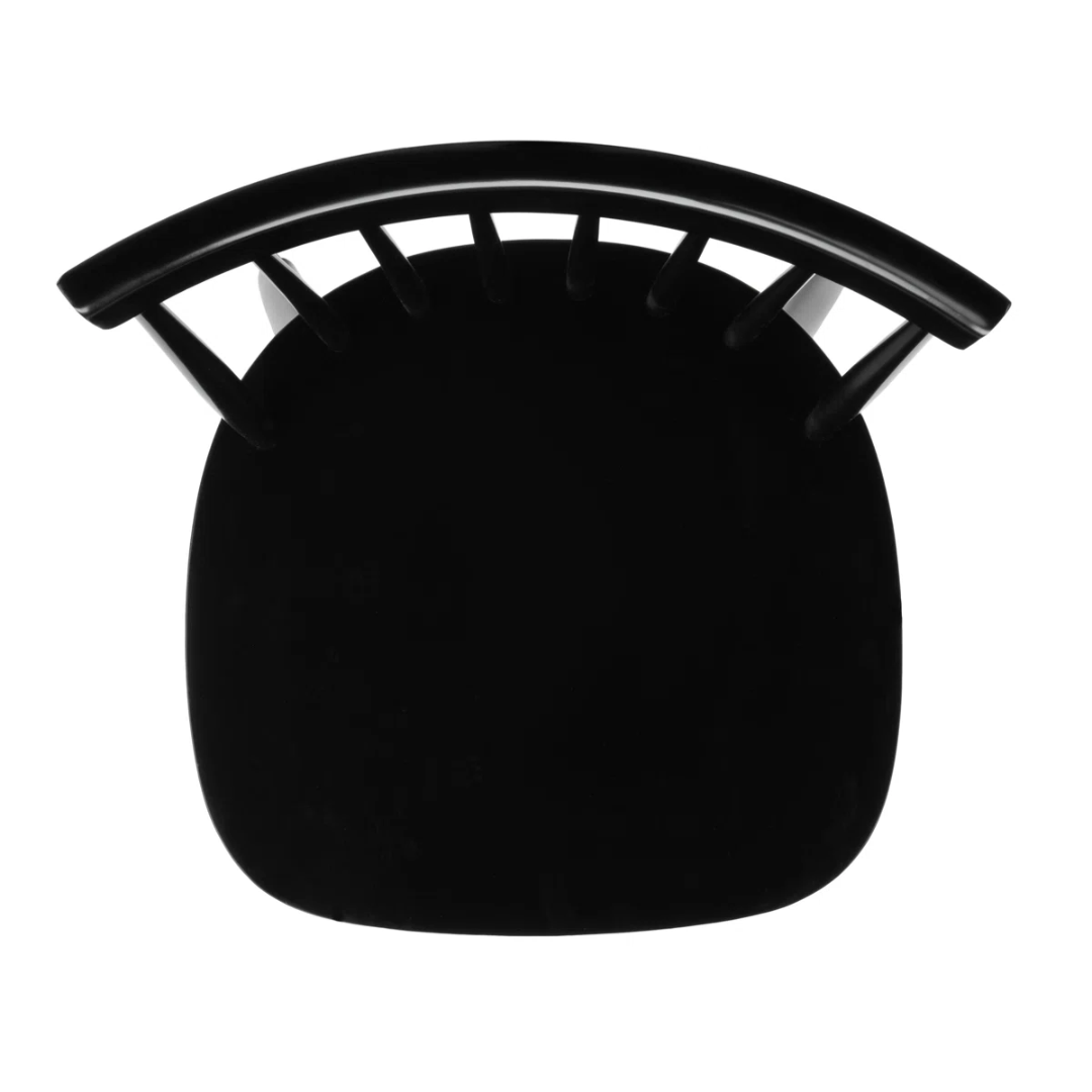 Solid Wood Modern Breakfast Bar Stools Black - Set Of Two