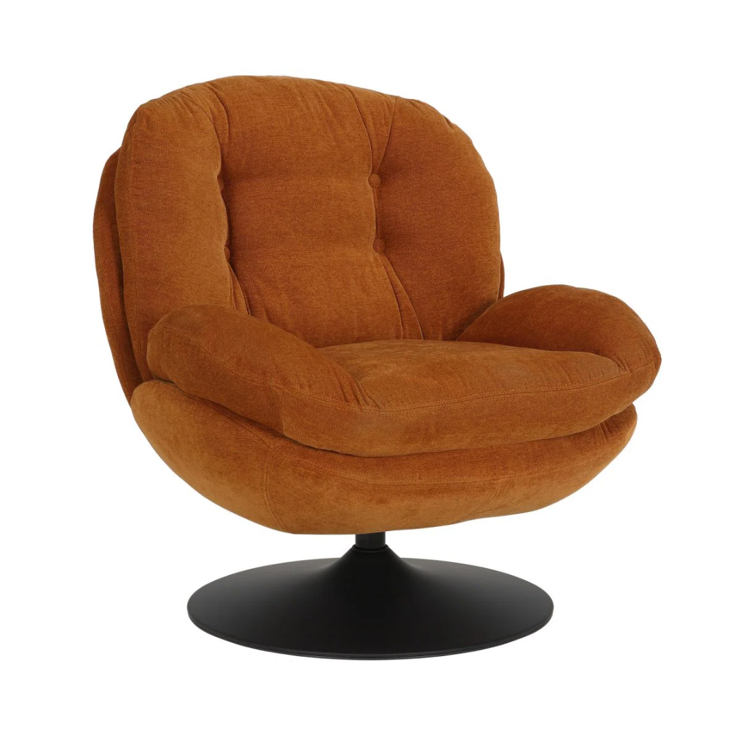 Swivel Burnt Orange Desk Chair