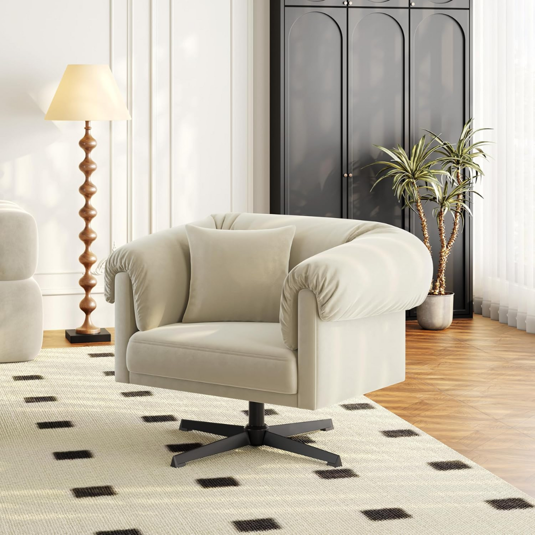 Upholstered Sofa Swivel Chair