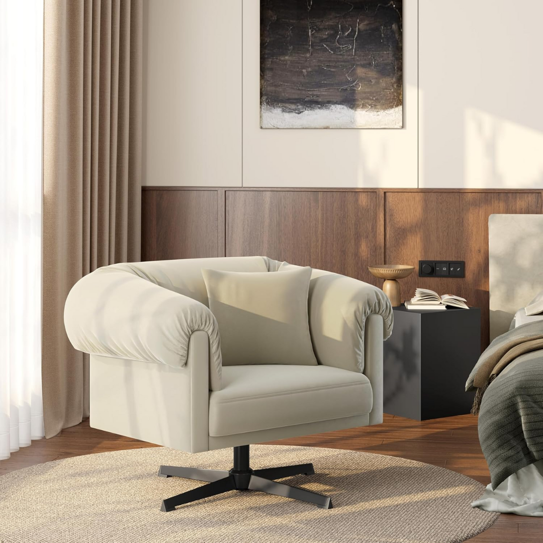 Upholstered Sofa Swivel Chair