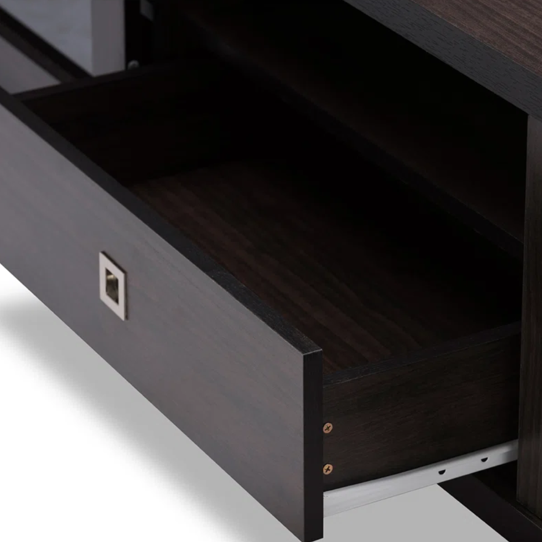 Walnut Dark Wood TV Stand