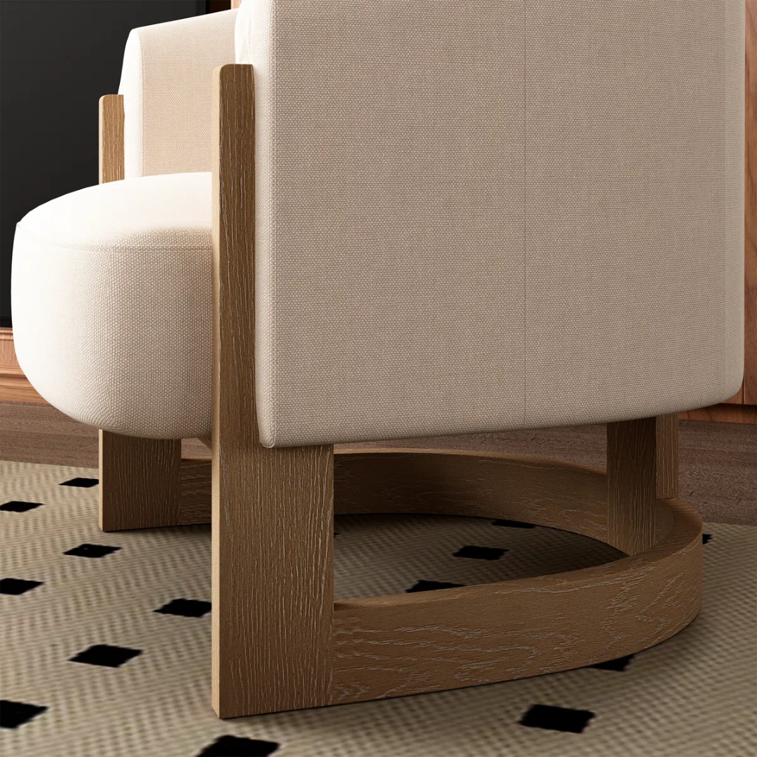 Wood Frame Modern Chair Accent