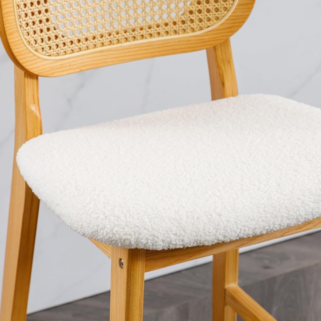 Rattan Kitchen Stools Set Of Two