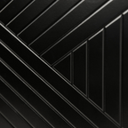 6 Geometric Black Bedroom Drawers, close up geometric design.