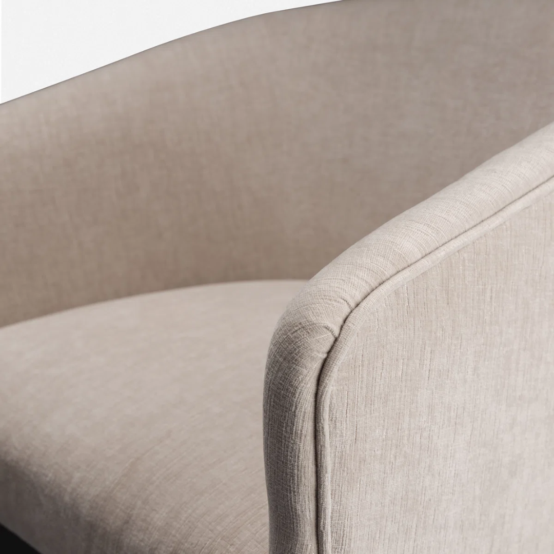 Beige Upholstered Modern Contemporary Bar Stool