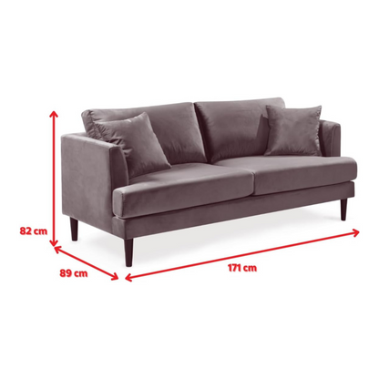 Black Multi Coloured Three Seater Patchwork Sofa, dimensions.