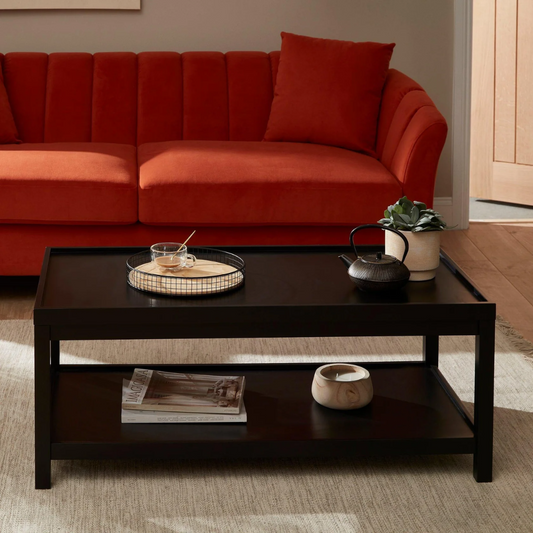 Black Rectangular Luxury Modern Coffee Table