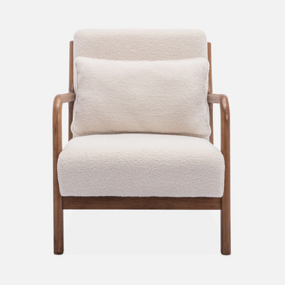 Boucle Modern Mid Century Armchair