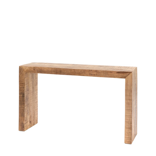 Chunky Wood Rustic Console Table