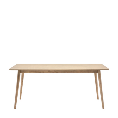 Rectangle Dark Wood Mid Century Modern Style Dining Table