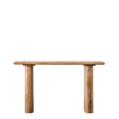 Dark Wood Rustic Console Table