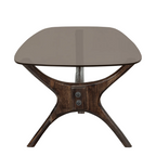 Designer Wooden And Glass Coffee Table