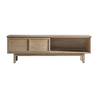 Japandi Solid Wood Console TV Table - Up To 88"