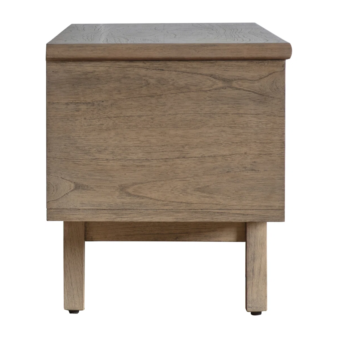 Japandi Solid Wood Console TV Table - Up To 88"