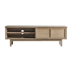 Japandi Solid Wood Console TV Table - Up To 88"