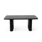 Large Rectangular Black Long Coffee Table