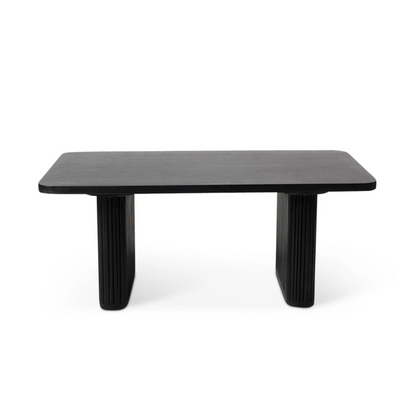 Large Rectangular Black Long Coffee Table