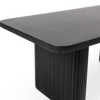 Large Rectangular Black Long Coffee Table