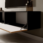 Light Oak Paneling Modern TV Cabinet