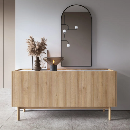 Light Wood Large Sideboard With Storage