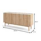 Light Wood Large Sideboard With Storage