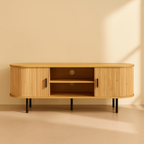 Light Oak Sideboard With Sliding Door