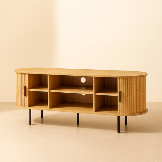 Light Oak Sideboard With Sliding Door