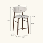 Luxury Kitchen Bar Stools With Backs