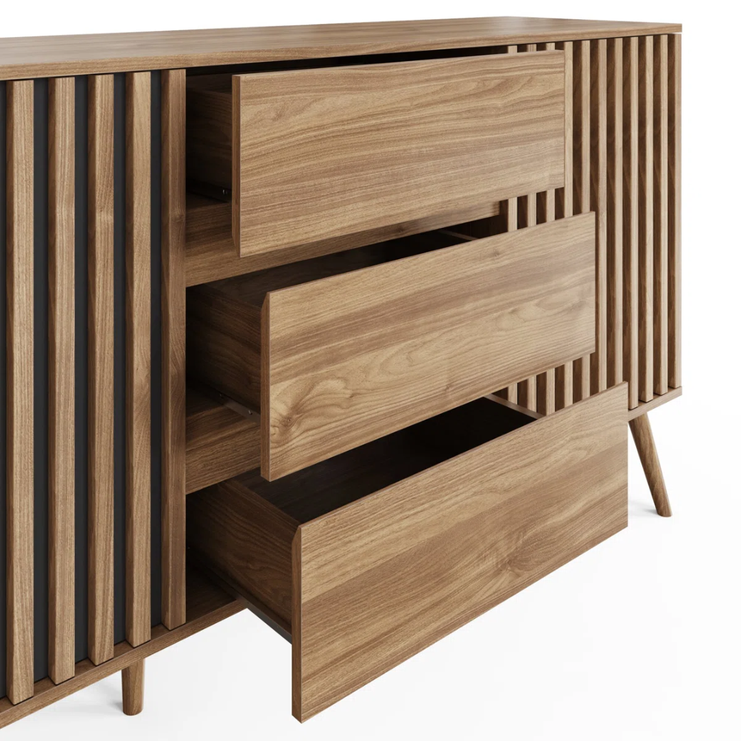 Mid Century Modern Sideboard With Storage