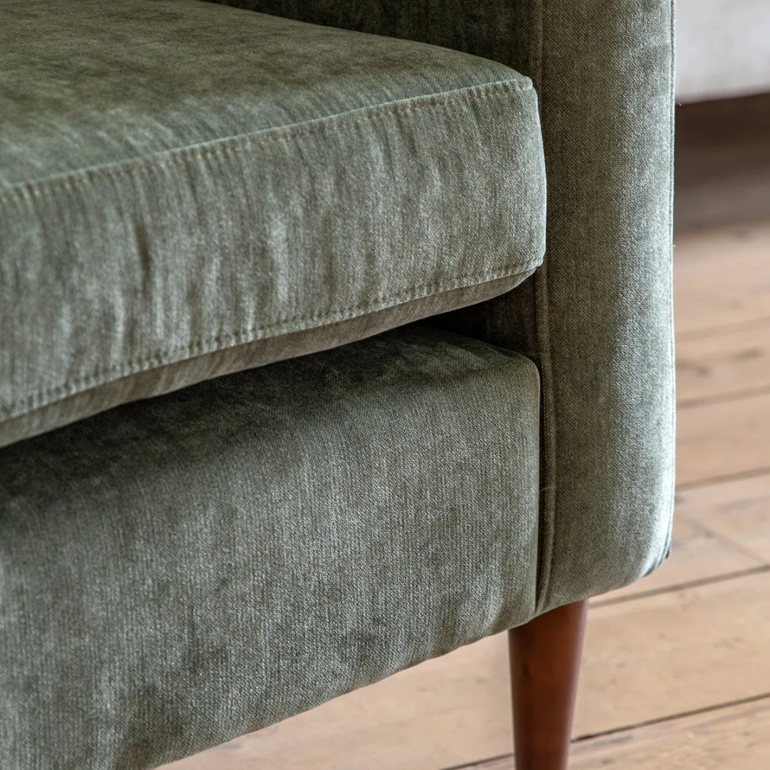 Mid Century Olive Green Accent Chair