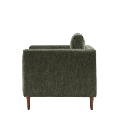 Mid Century Olive Green Accent Chair