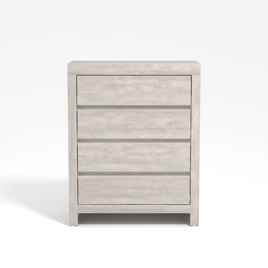 Modern Cube Bedroom Chests Of Drawers, studio background, front view.