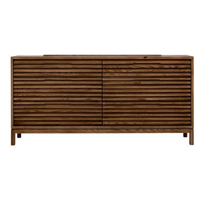 Modern Six Drawer Walnut Chest Of Drawers