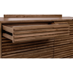Modern Six Drawer Walnut Chest Of Drawers